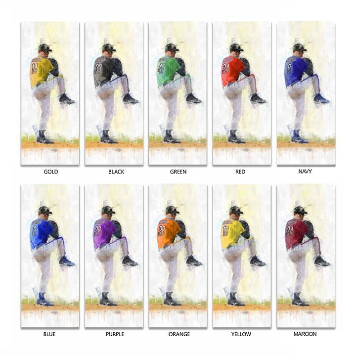 Personal-Prints art Baseball Pitcher Sports Art