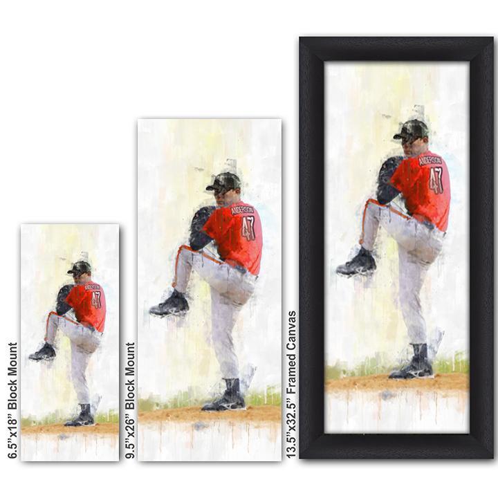 Personal-Prints art Baseball Pitcher Sports Art