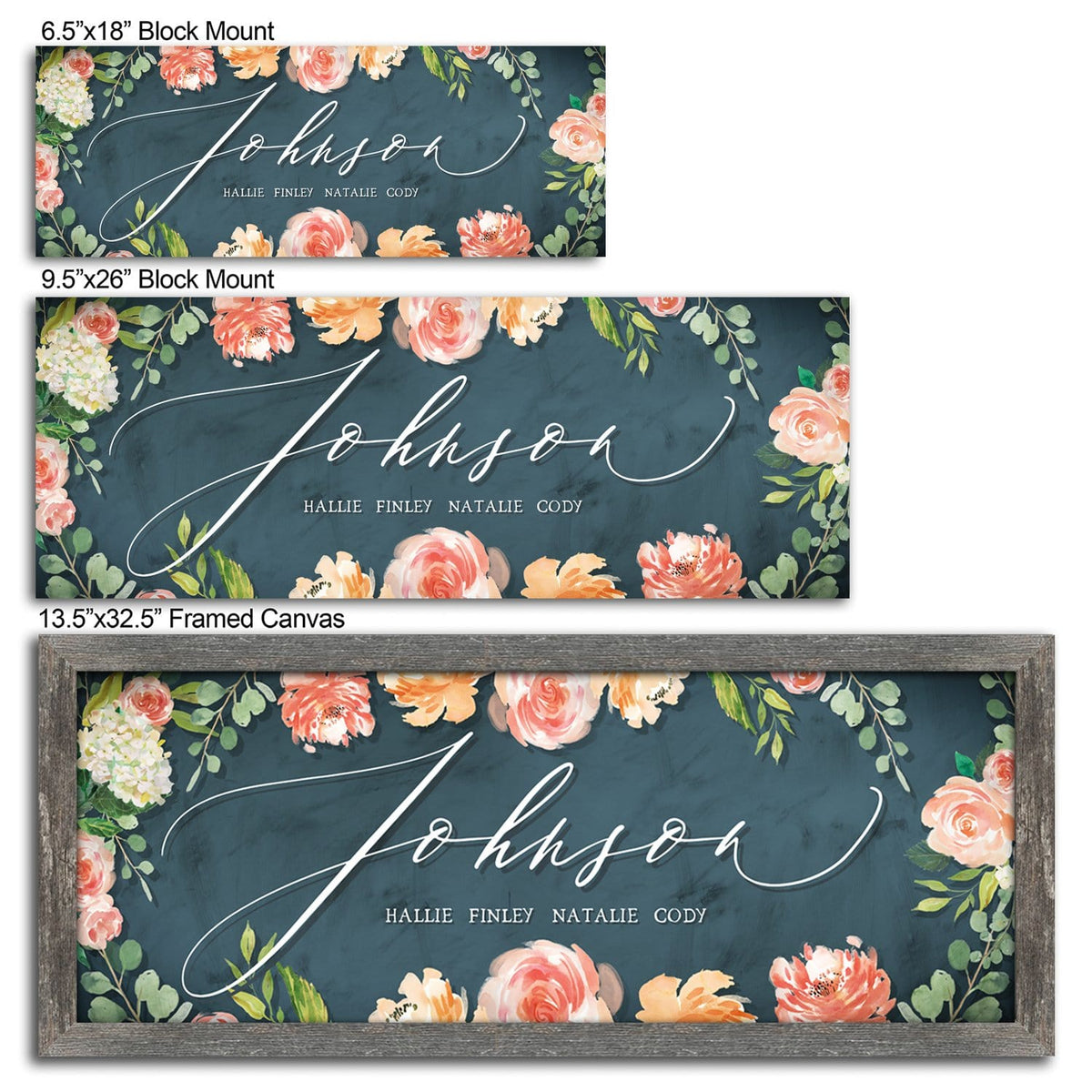 Personal-Prints art Botanical Welcome Sign