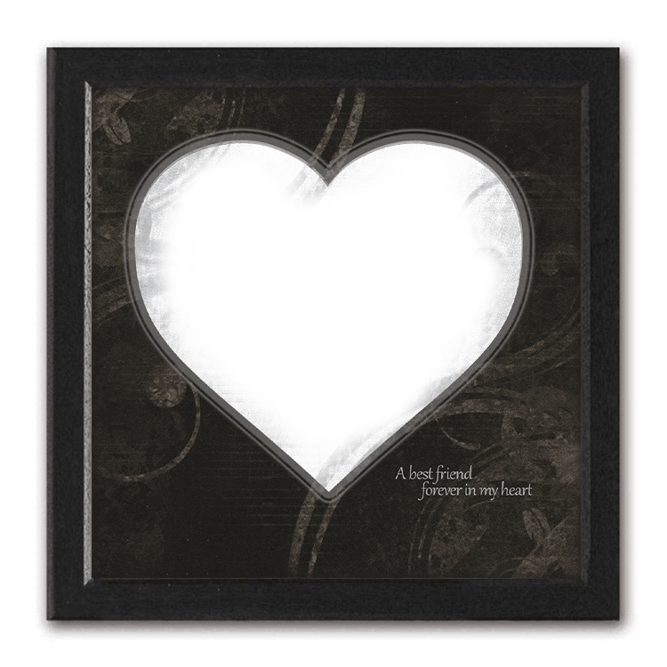 Personal-Prints art 15"x15" Framed Canvas Black Cat Pet Memorial