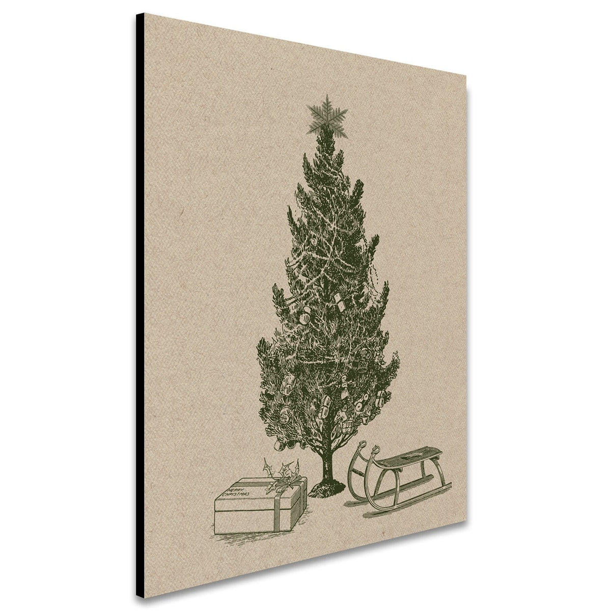 Personal-Prints art Christmas Tree (6"x8" Block) Christmas Holiday Decor Wall Art Sets