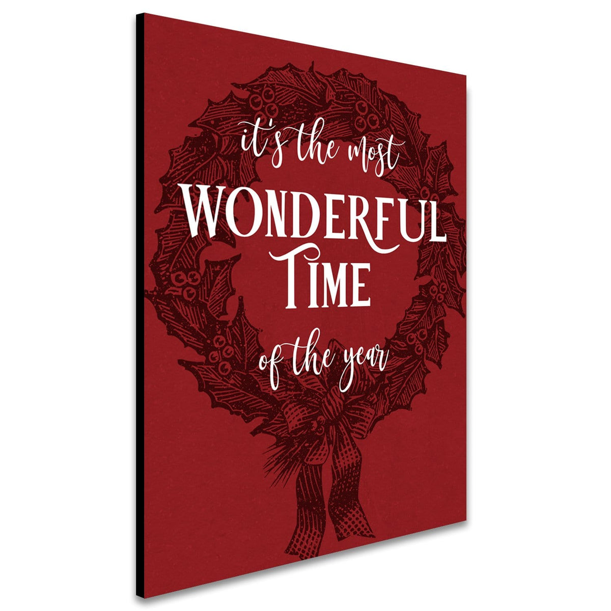 Personal-Prints art Most Wonderful Time (6"x8" Block) Christmas Holiday Decor Wall Art Sets