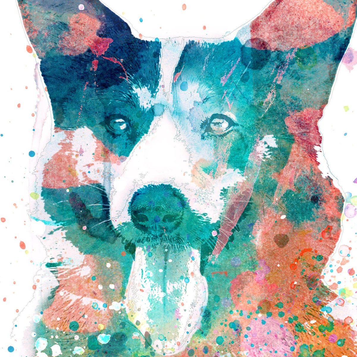 Personal-Prints art Corgi Watercolor Print