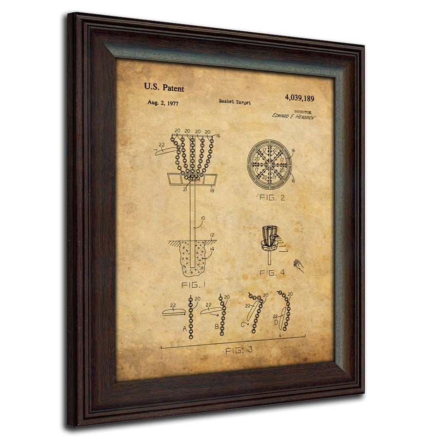 Personal-Prints art Disc Golf - Patent Art Set
