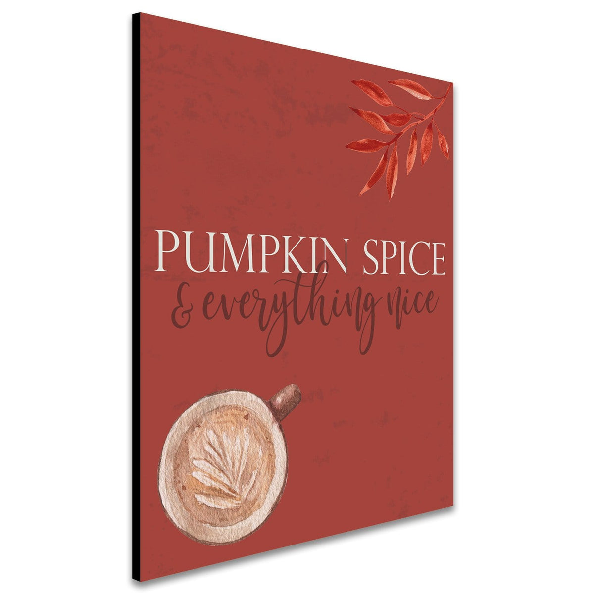 Personal-Prints art Pumpkin Spice (6"x8" Block) Fall Decor Wall Art Sets