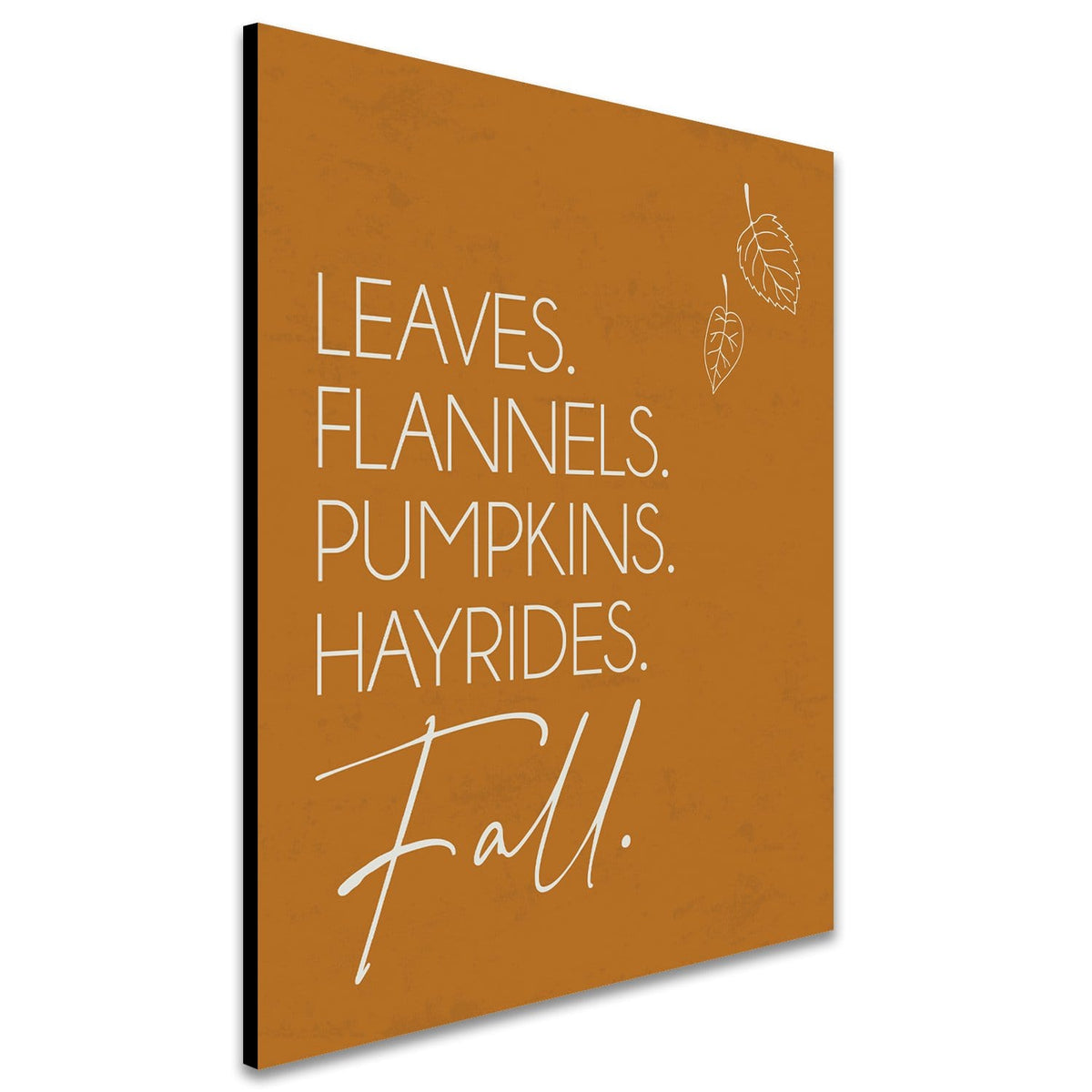 Personal-Prints art Fall Words (6"x8" Block) Fall Decor Wall Art Sets