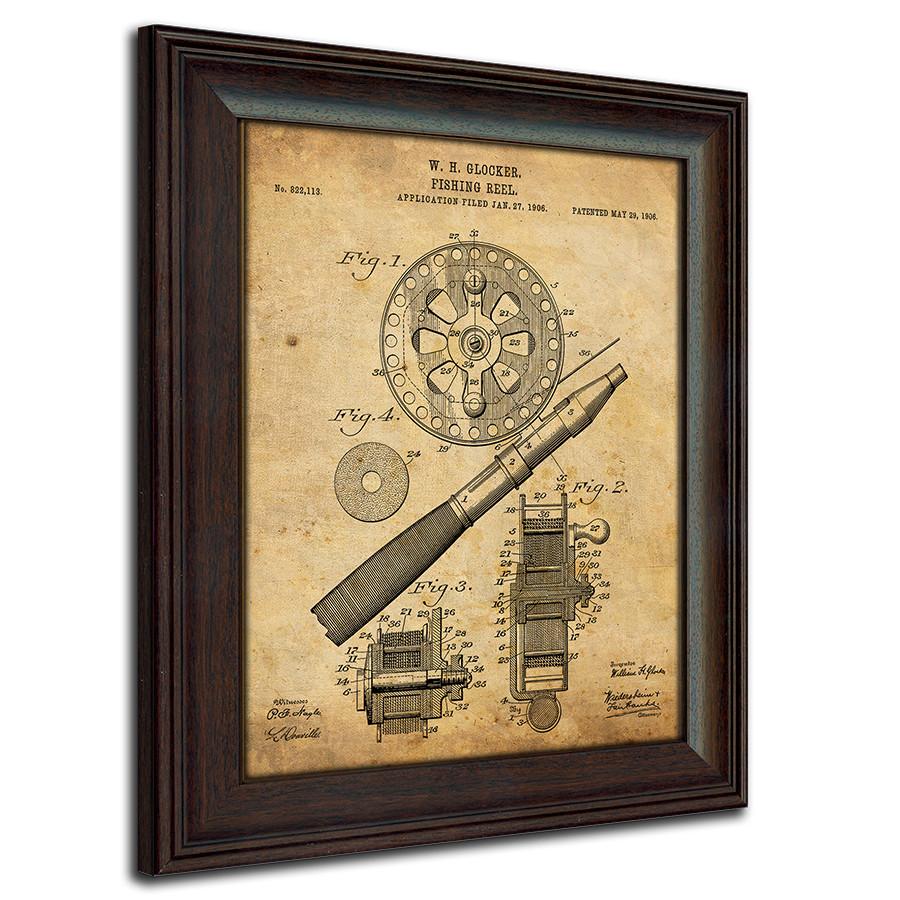 Personal-Prints art Fishing Patent Art Set Fishing - Patent Art Set