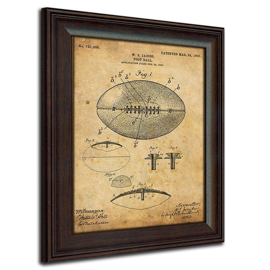 Personal-Prints art Football Patent Art Set Football - Patent Art Set