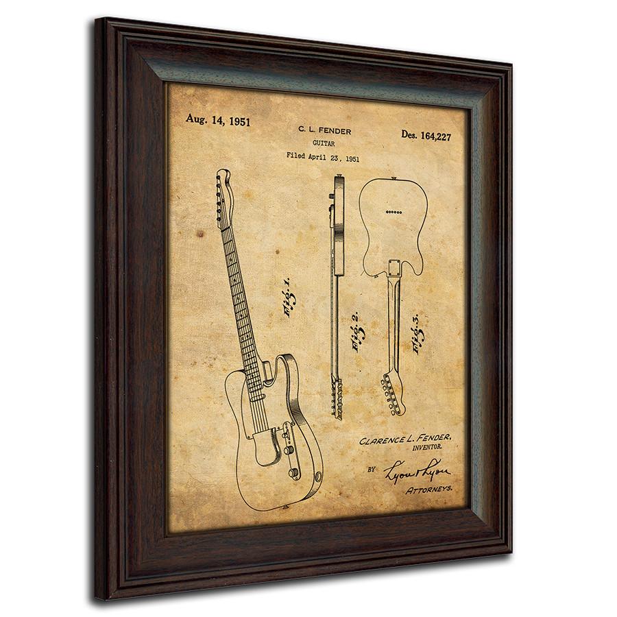 Personal-Prints art Fender Guitar Guitar - Patent Art