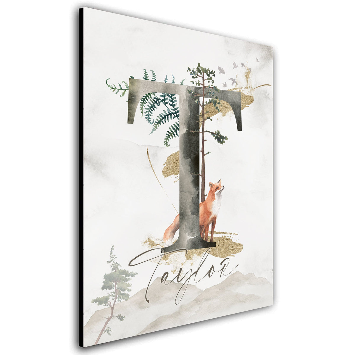 Personal-Prints art 6"x8" Block Mount Into The Wild Monograms
