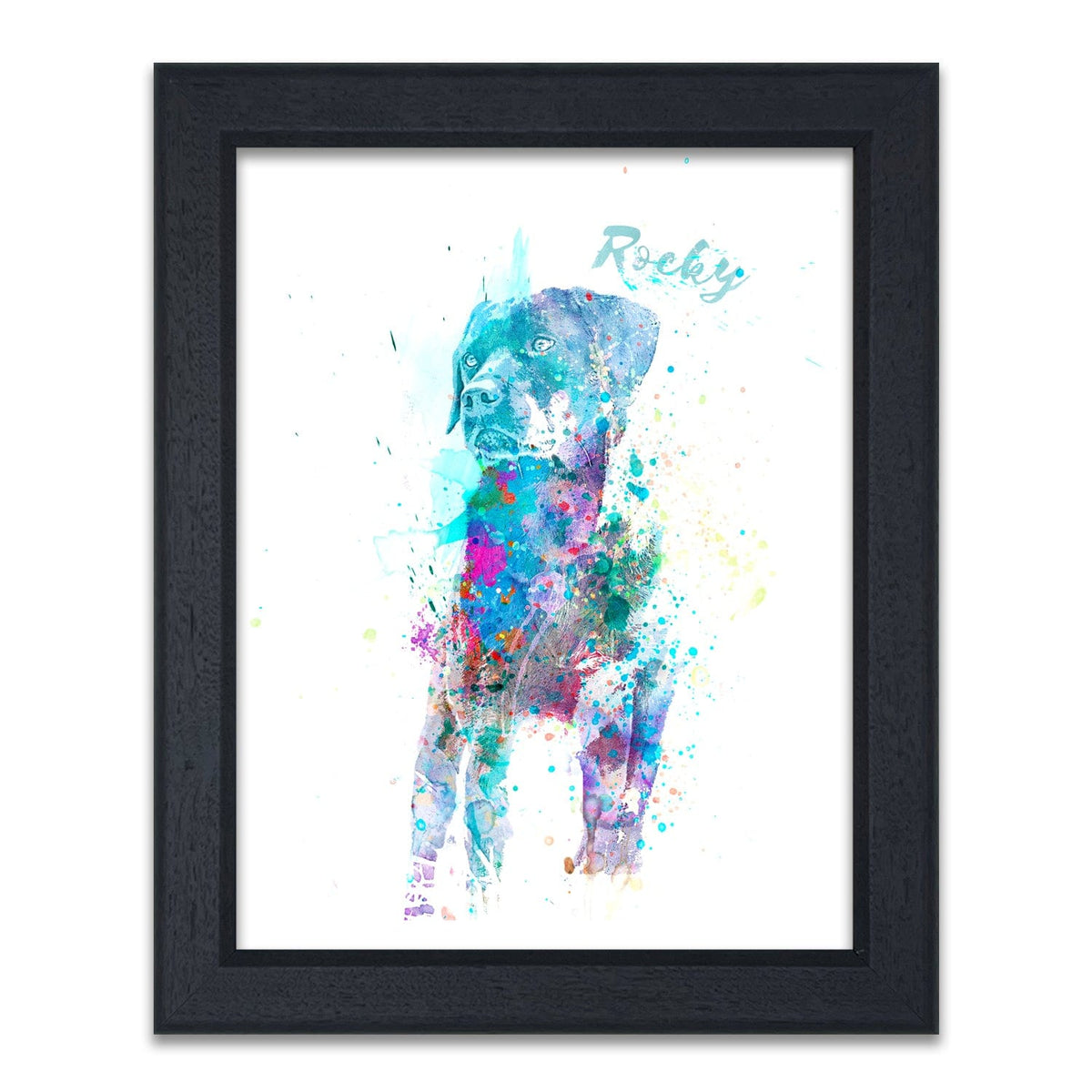 Personal-Prints art 14"x17" Under Glass Labrador Watercolor Print