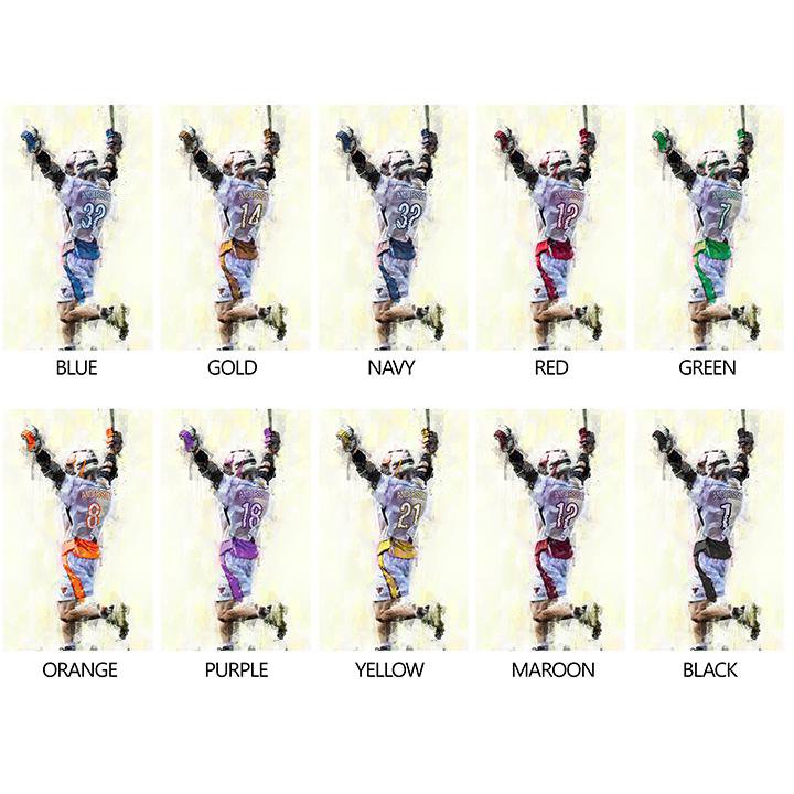 Personal-Prints art Lacrosse Personalized Print