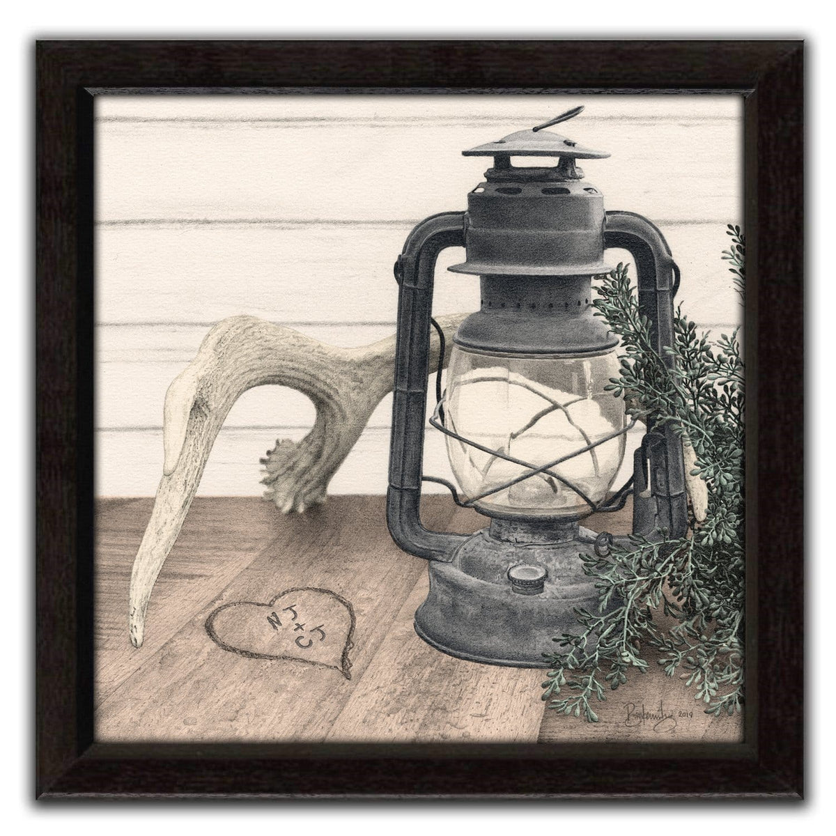 Personal-Prints art 15"x15" Framed Canvas Light of My Life