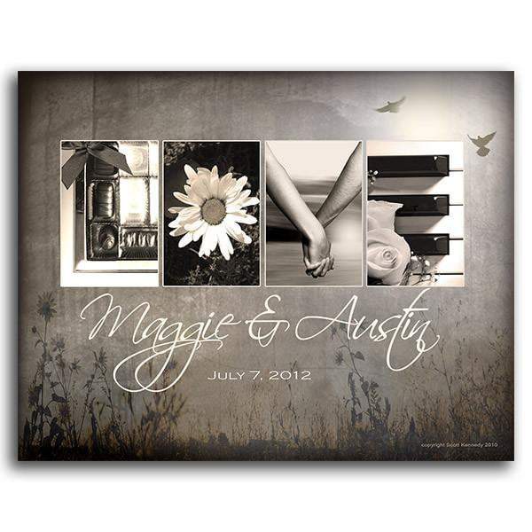 Personal-Prints art 11"x14" Block Mount Love Letters