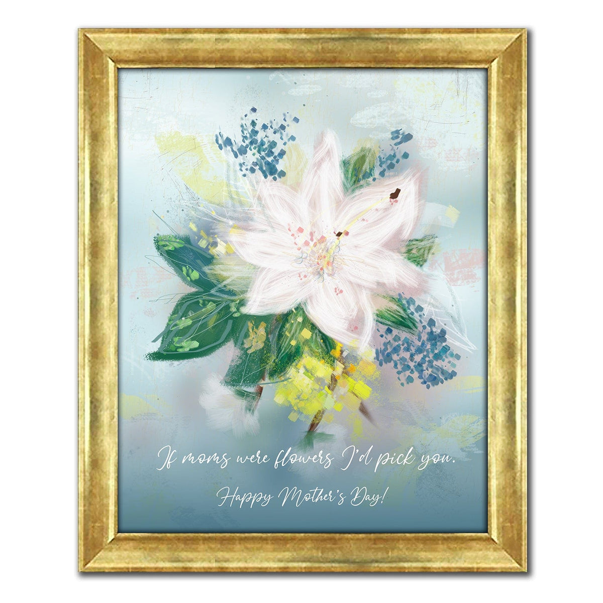 Personal-Prints art 15"x18" Framed Canvas Mom I'd Pick You