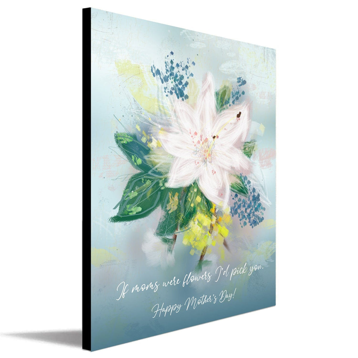 Personal-Prints art 6"x8" Mini Block Mount Mom I'd Pick You