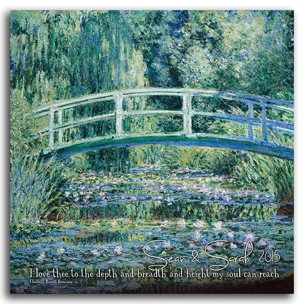 Personal-Prints art 16"x16" Block Mount Monet - Love