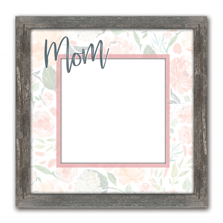 Personal-Prints art 15"x15" Canvas (Barnwood Frame) Mother Photo Art