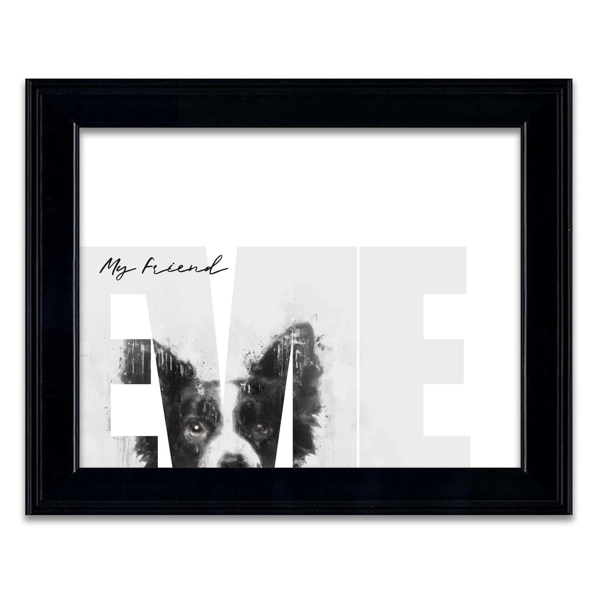 Personal-Prints art 14"x17" Under Glass My Friend - Aussie (Dark Markings)