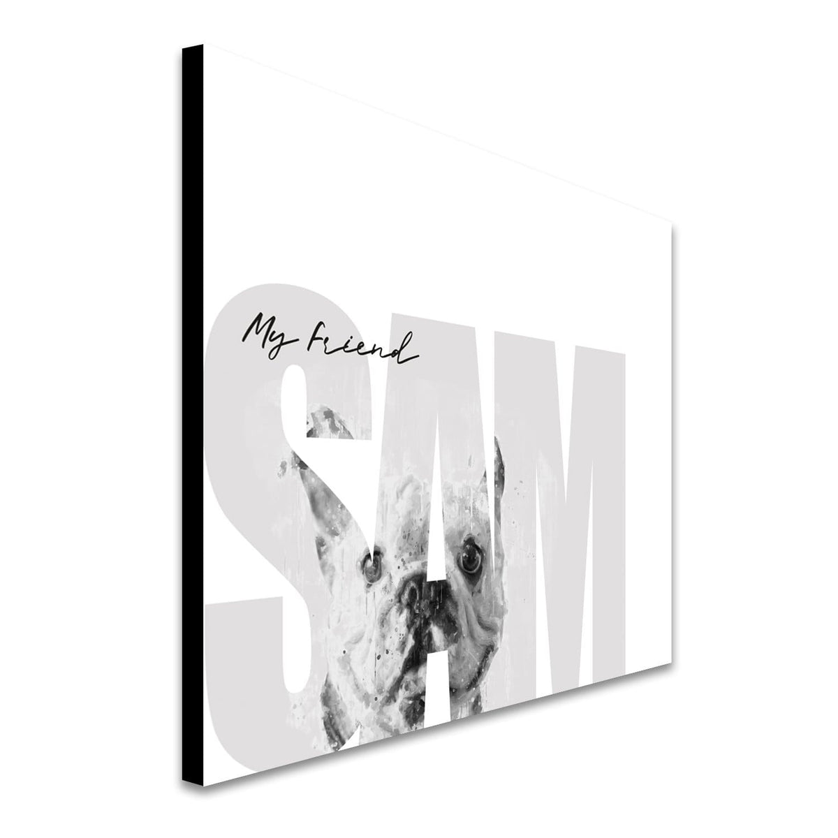 Personal-Prints art My Friend - Bulldog (Light Coloring)