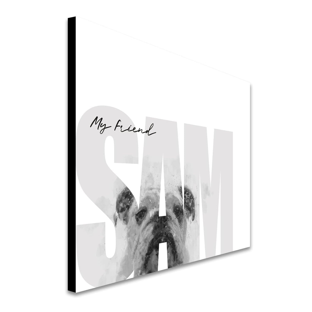 Personal-Prints art My Friend - Bulldog (Meduim Coloring)