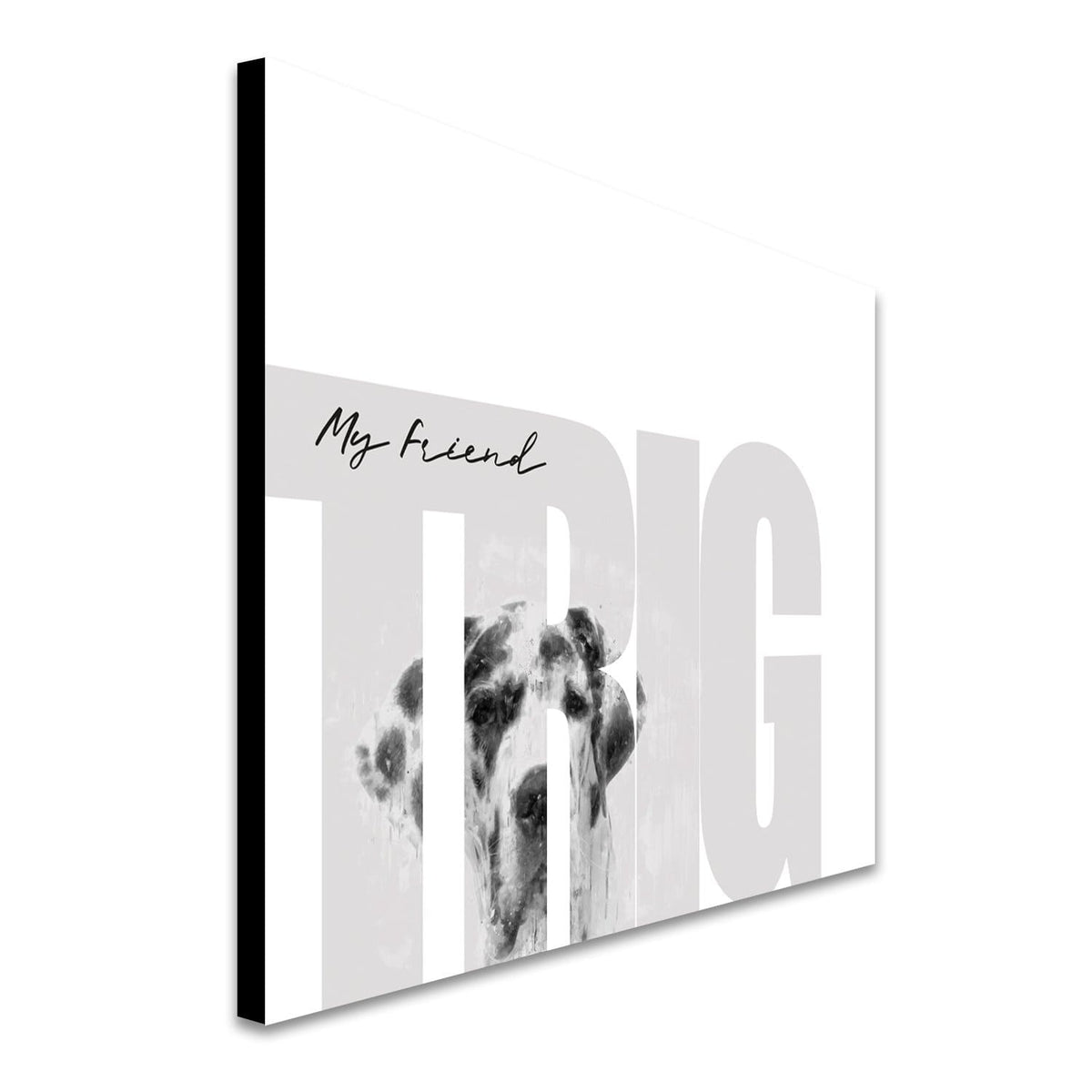 Personal-Prints art My Friend - Great Dane (Light Coloring)