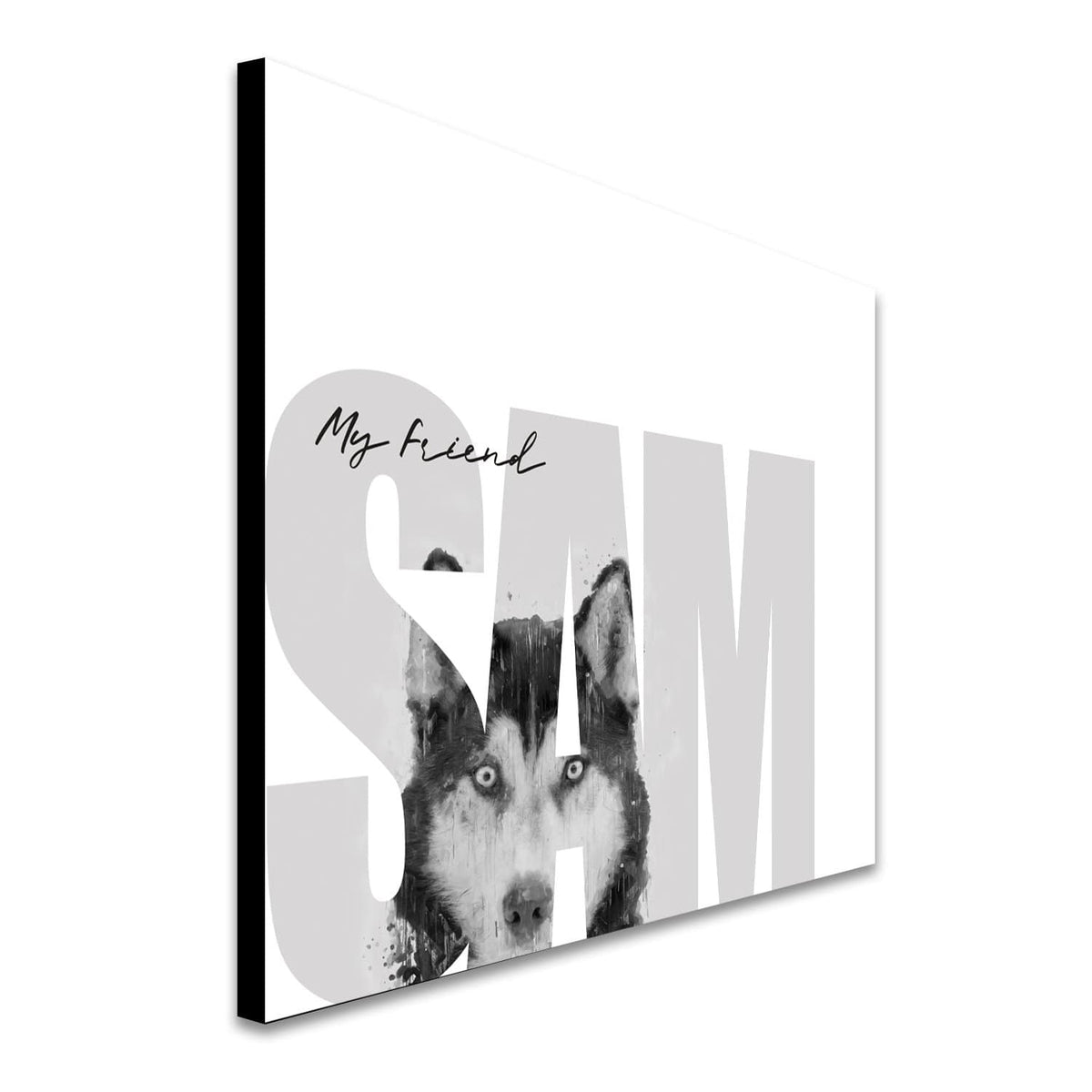 Personal-Prints art My Friend - Husky (Light Eyes)