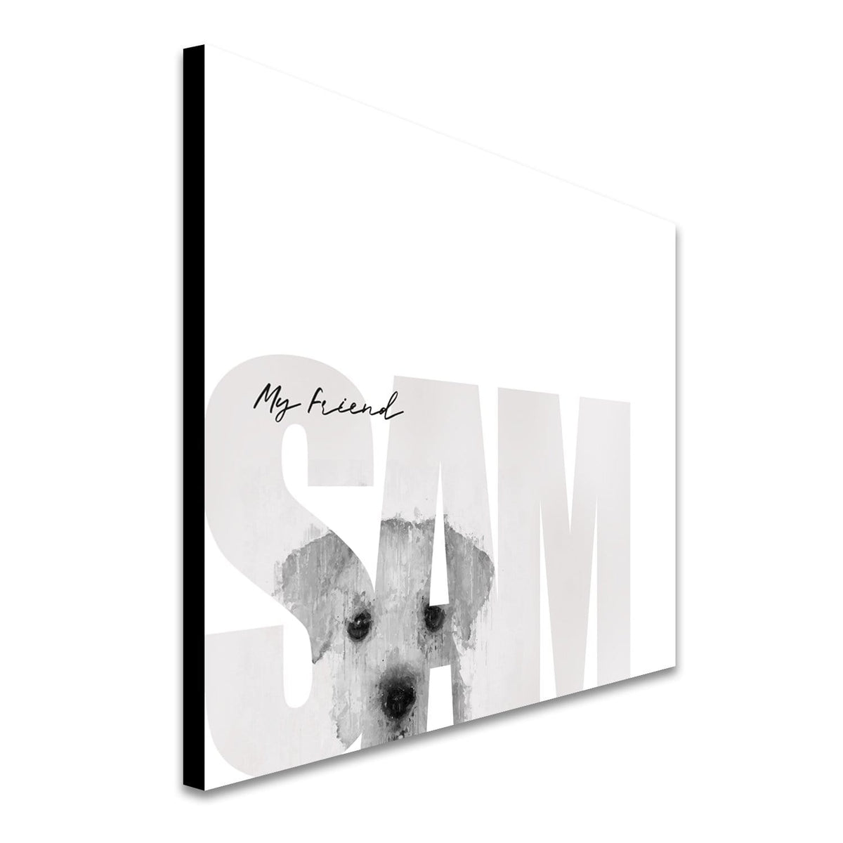 Personal-Prints art My Friend - Mini Schnauzer (Light Coloring)