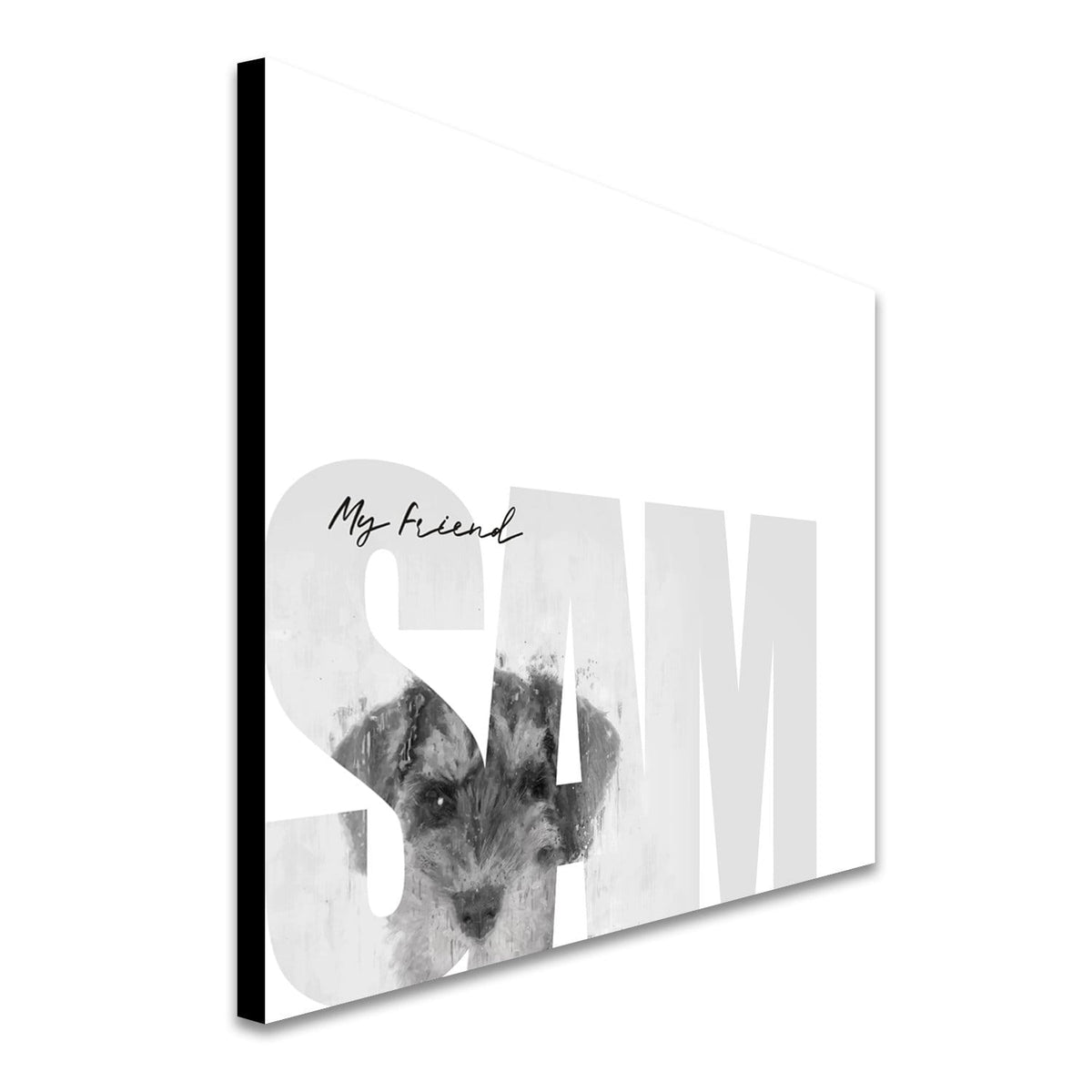 Personal-Prints art My Friend - Mini Schnauzer (Medium Coloring)