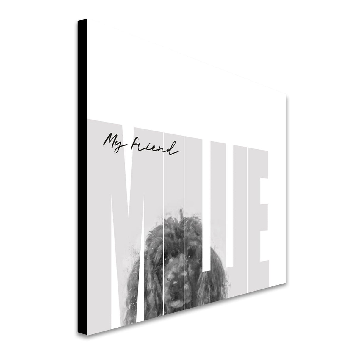 Personal-Prints art My Friend - Poodle (Dark Coloring)