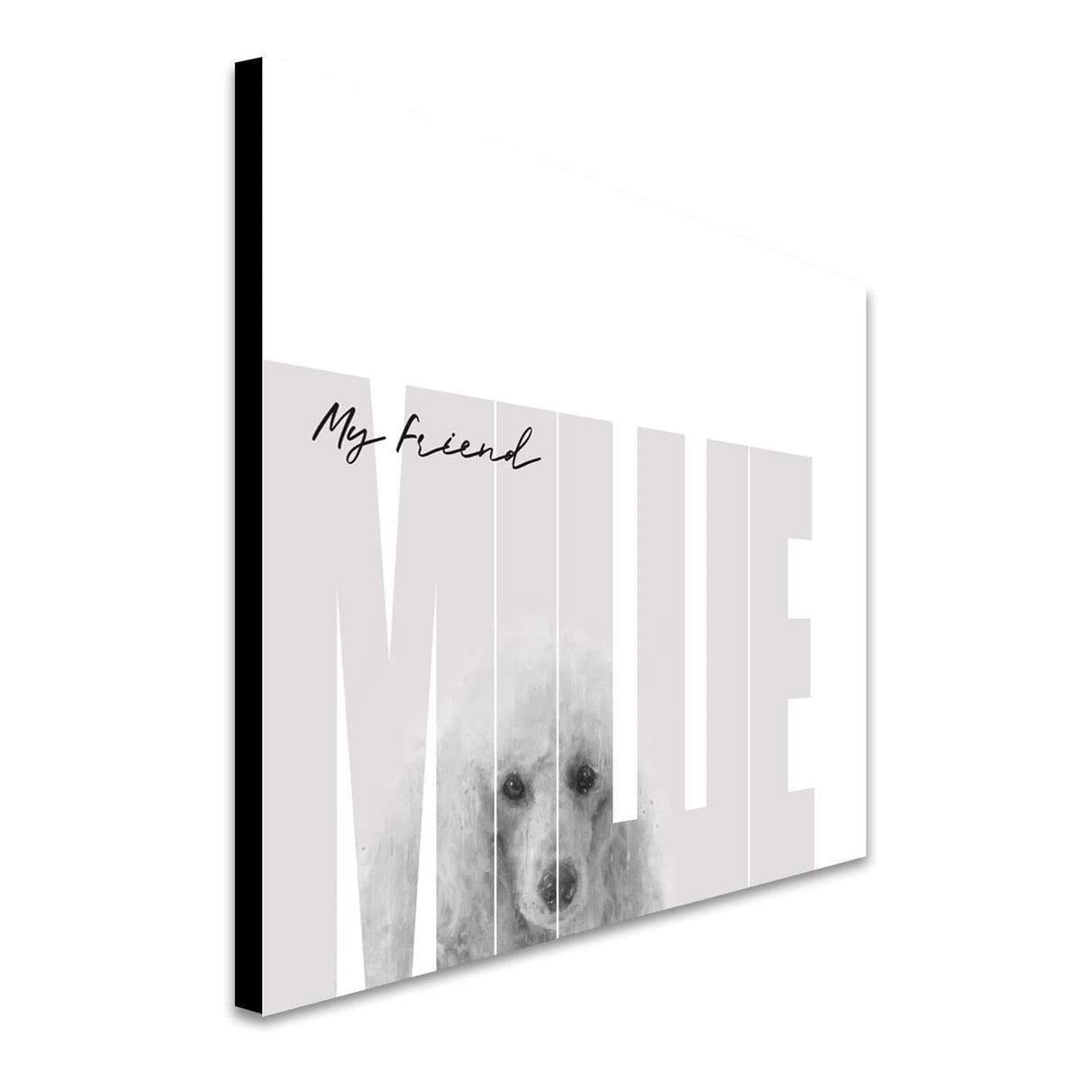 Personal-Prints art My Friend - Poodle (Light Coloring)