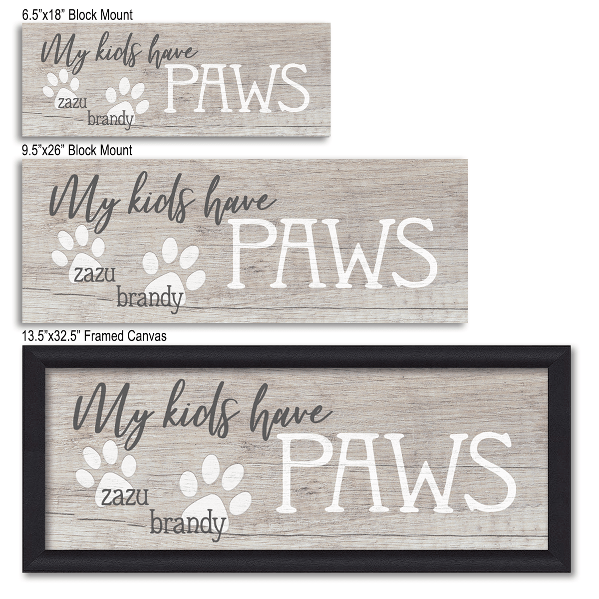 Personal-Prints art My Kids Have Paws