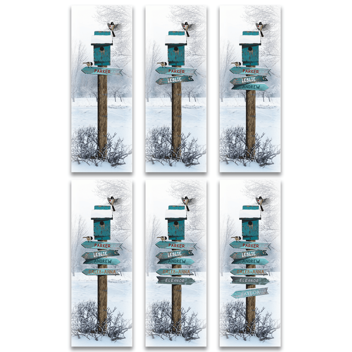 Personal-Prints art Personalized Sign on a Winter Day