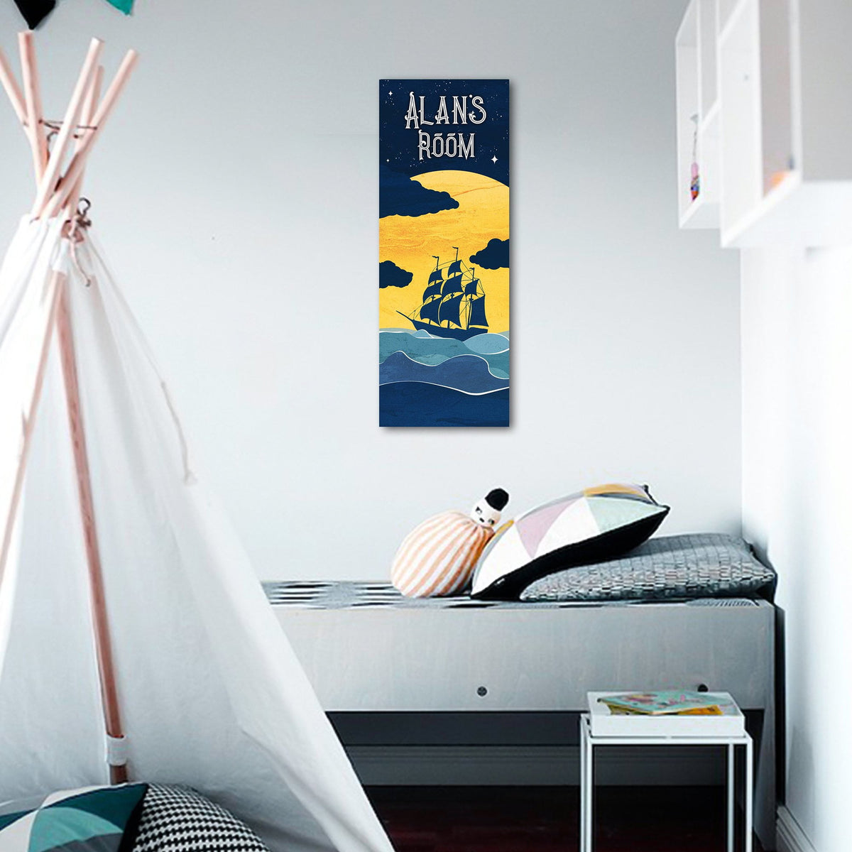 Personal-Prints art Pirate Ship Personalized Kids Art
