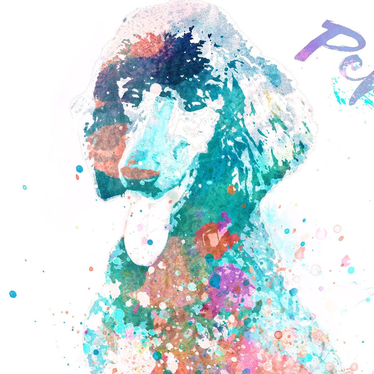 Personal-Prints art Poodle Watercolor Print