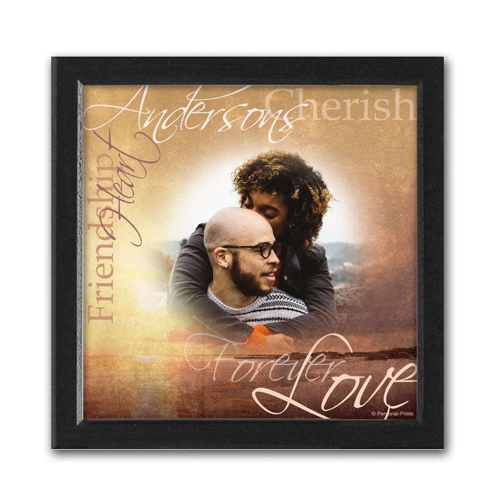 Personal-Prints art 15"x15" Canvas (Dark Espresso Frame) Romance Photo Art