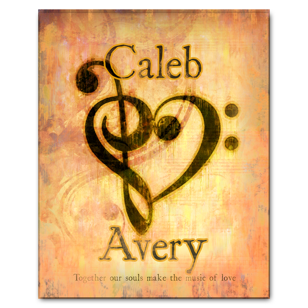 Personal-Prints art 11"x14" Block Mount Romantic Melody