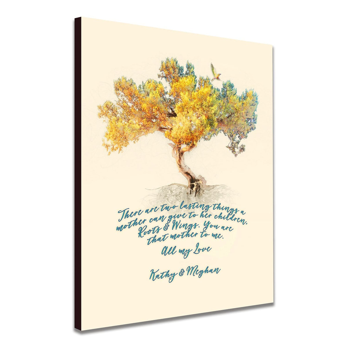 Personal-Prints art Roots and Wings - A Mother's Gift