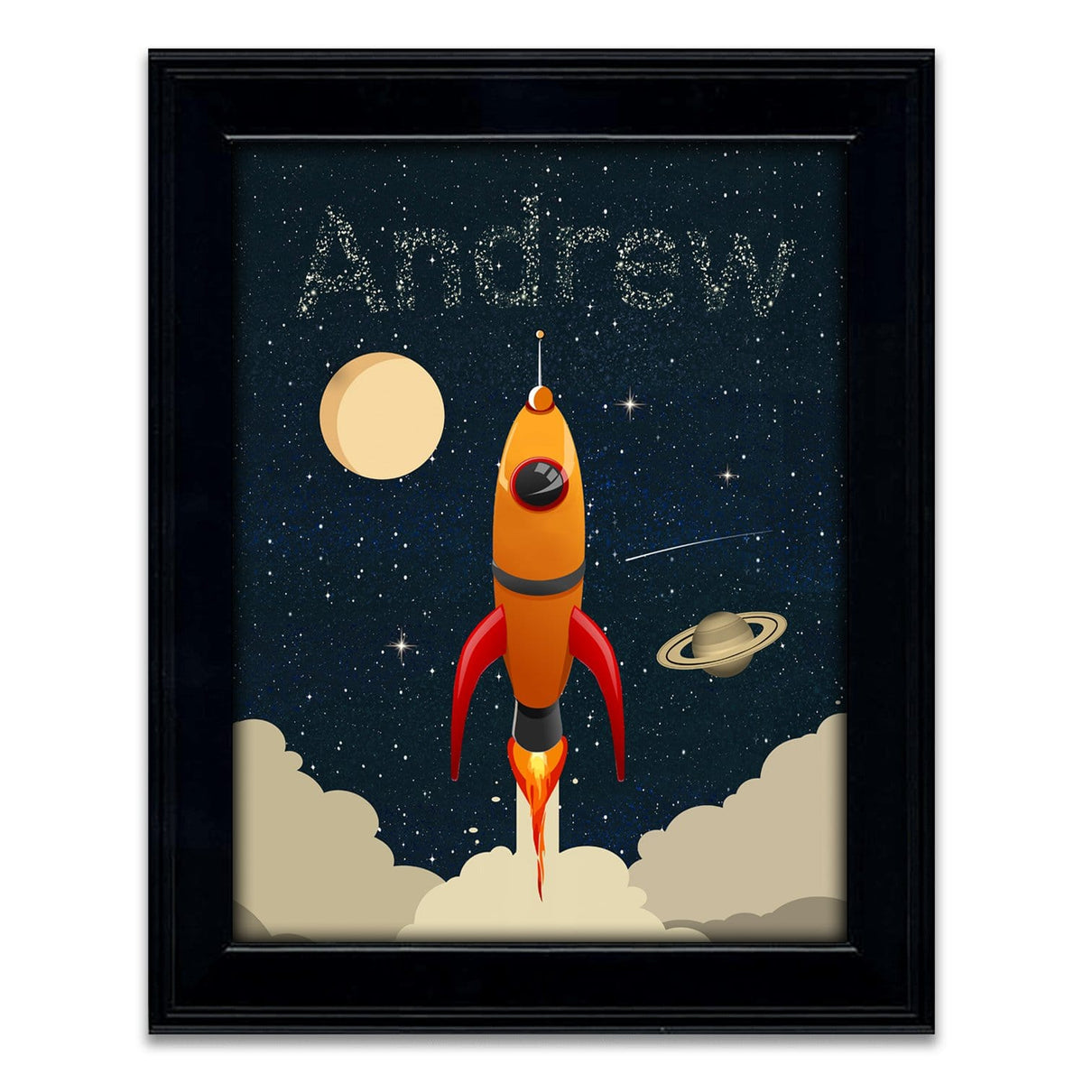 Personal-Prints art 14"x17" Framed Under Glass Space Explorer
