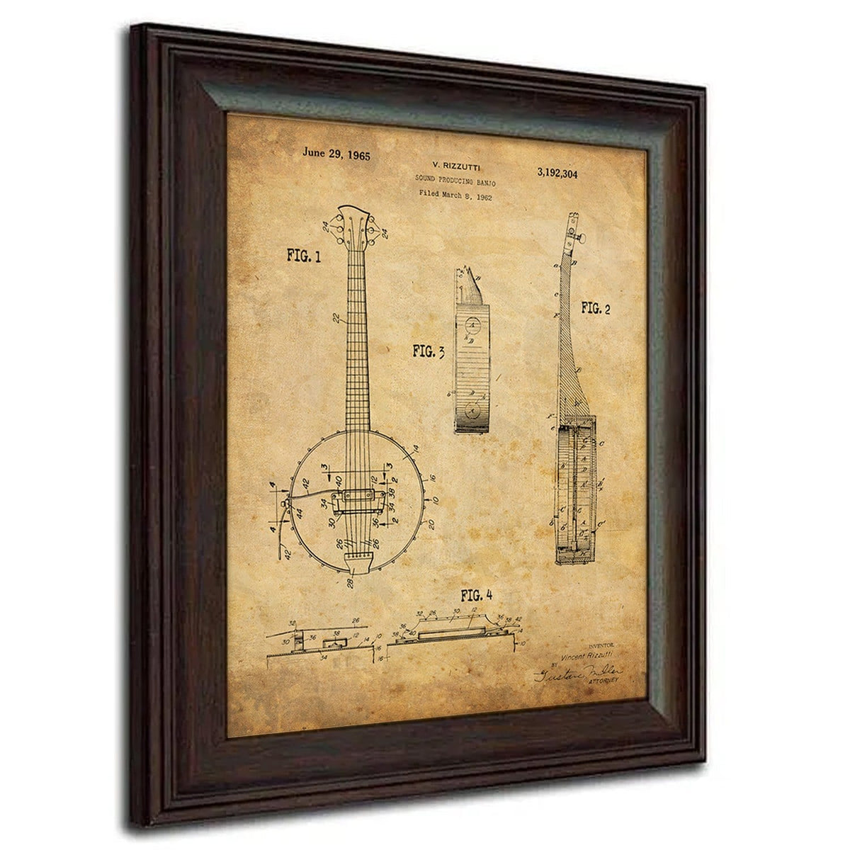 Personal-Prints art Banjo String Instruments - Patent Art