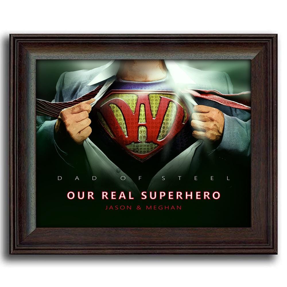 Personal-Prints art 12"x15" Under Glass Super Dad