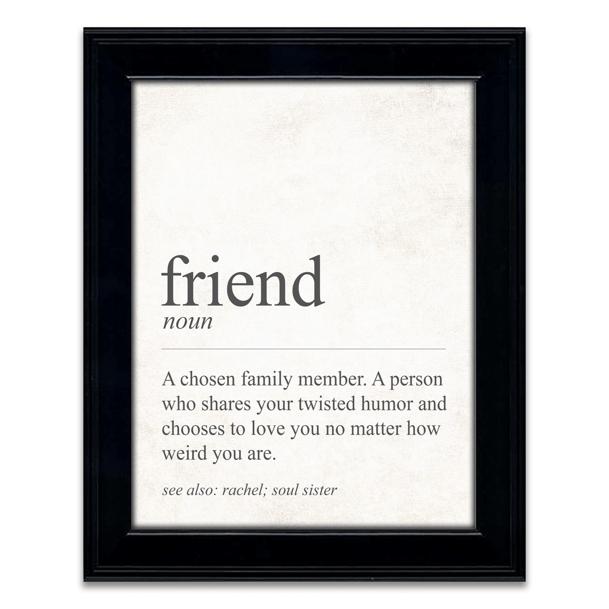 Personal-Prints art 14"x17" Framed Under Glass The Definition of Friend