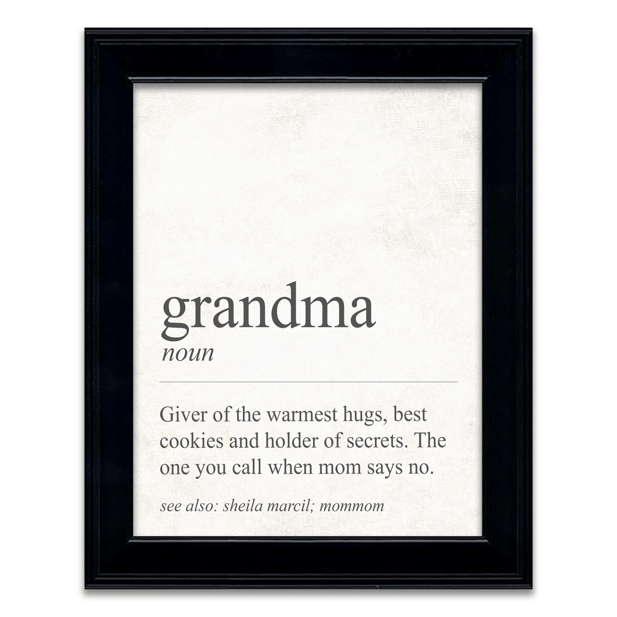 Personal-Prints art 14"x17" Framed Under Glass The Definition of Grandma