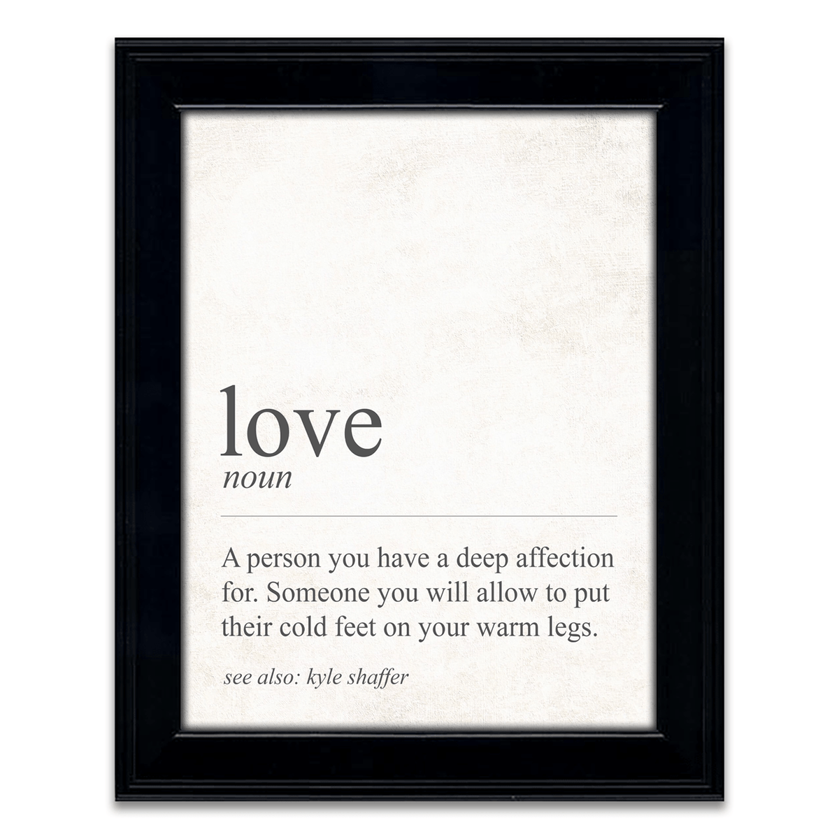 Personal-Prints art 14"x17" Framed Under Glass The Definition of Love