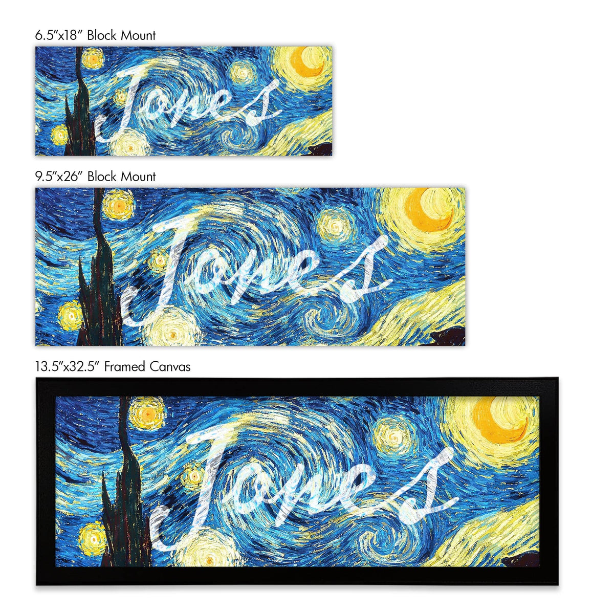 Personal-Prints art Vincent Van Gogh Name Art