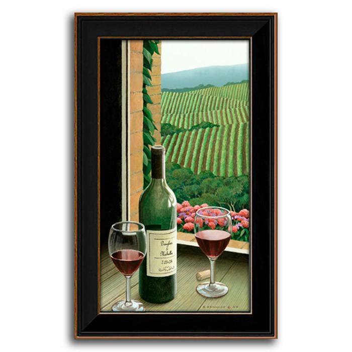 Personal-Prints art 12"x19.5" Framed Canvas Vineyard