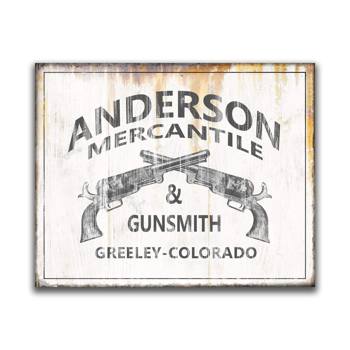 Personal-Prints art 11"x14" Block Mount Vintage Gunsmith Firearm Art