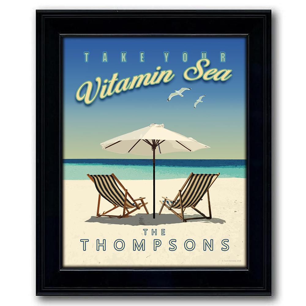 Personal-Prints art 14"x17" Under Glass Vitamin SEA