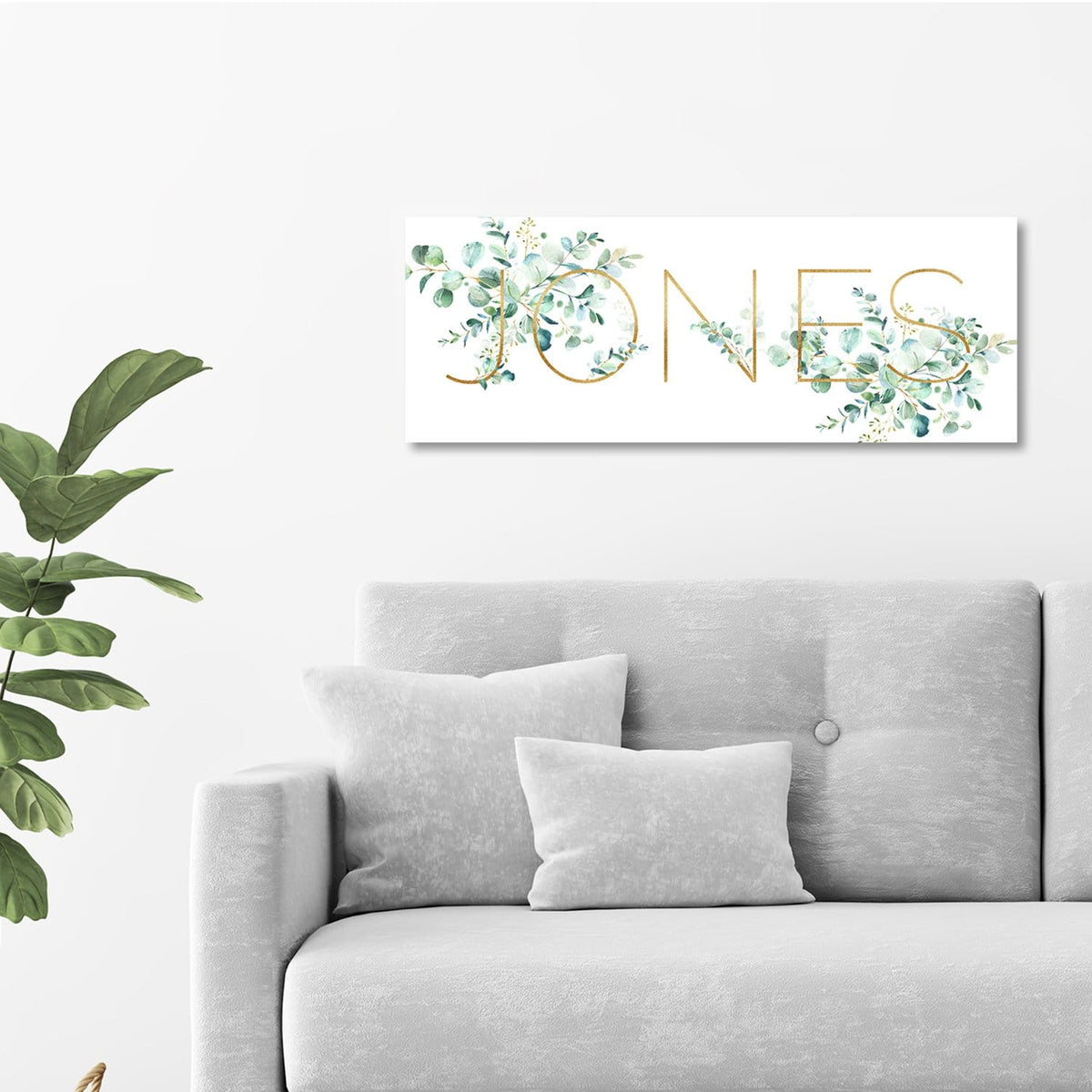 Personal-Prints art Watercolor Foliage Name Art