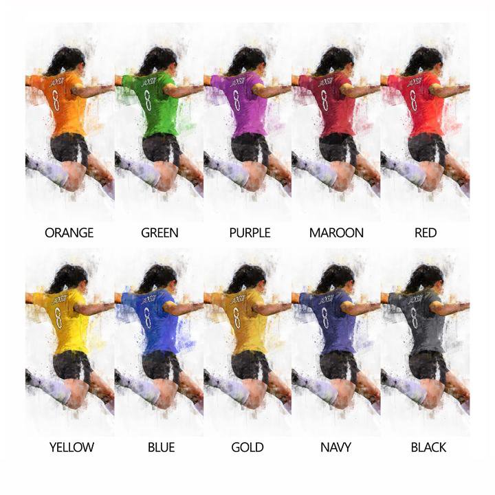 Personal-Prints art Women's Soccer Personalized Print